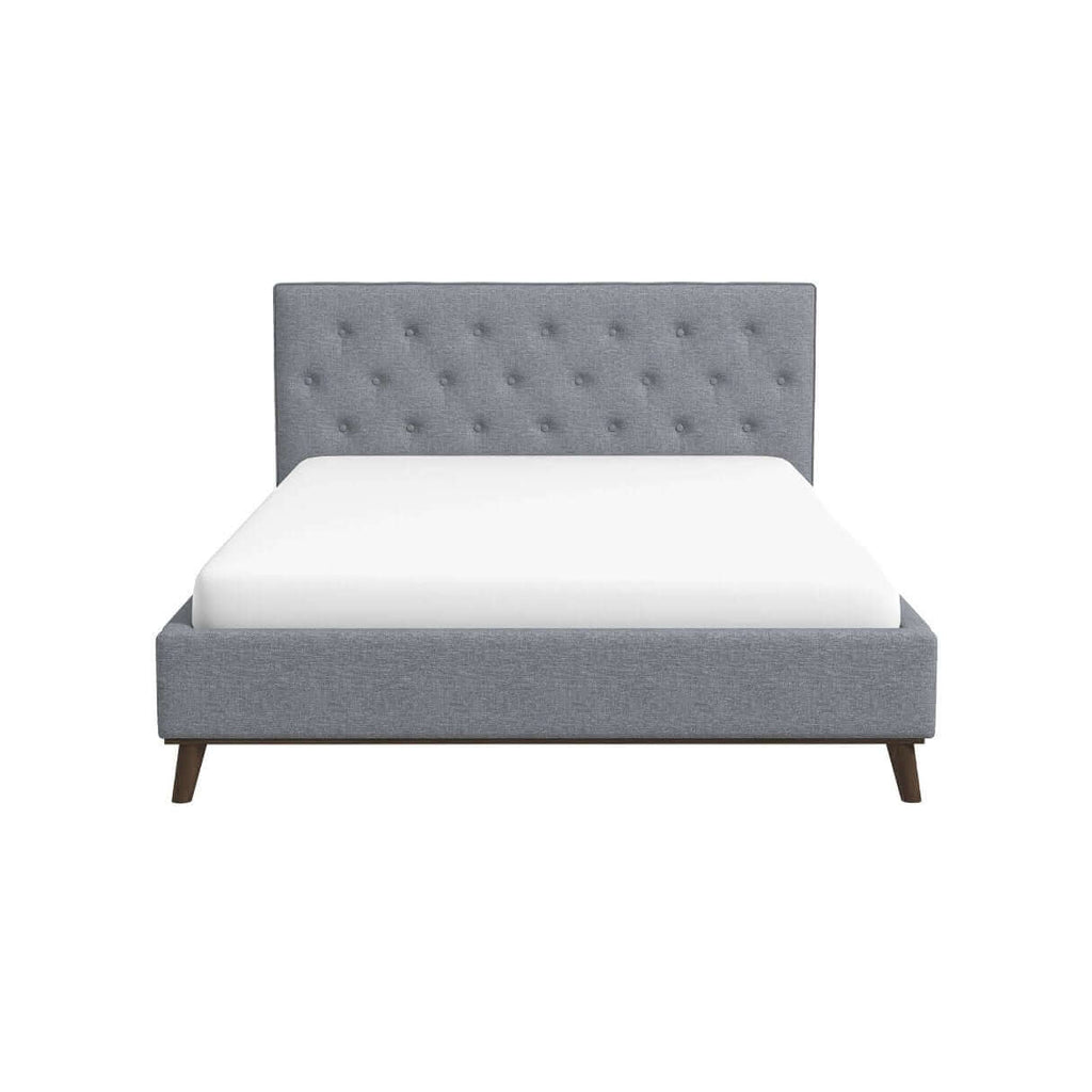 Graceville Tufted Fabric Upholstered Platform Bed Frame (4 Colors)