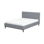 Graceville Tufted Fabric Upholstered Platform Bed Frame (4 Colors)