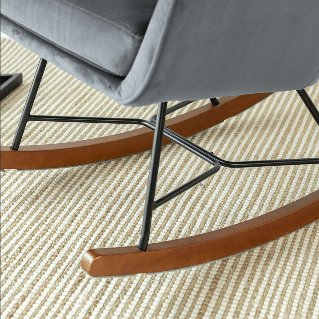 Hannah Classic Tufted Velvet Rocking Chair (4 Colors)