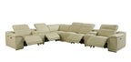 Italian Leather Power-Reclining Corner Sectional Sofa (Various Size and Colors)