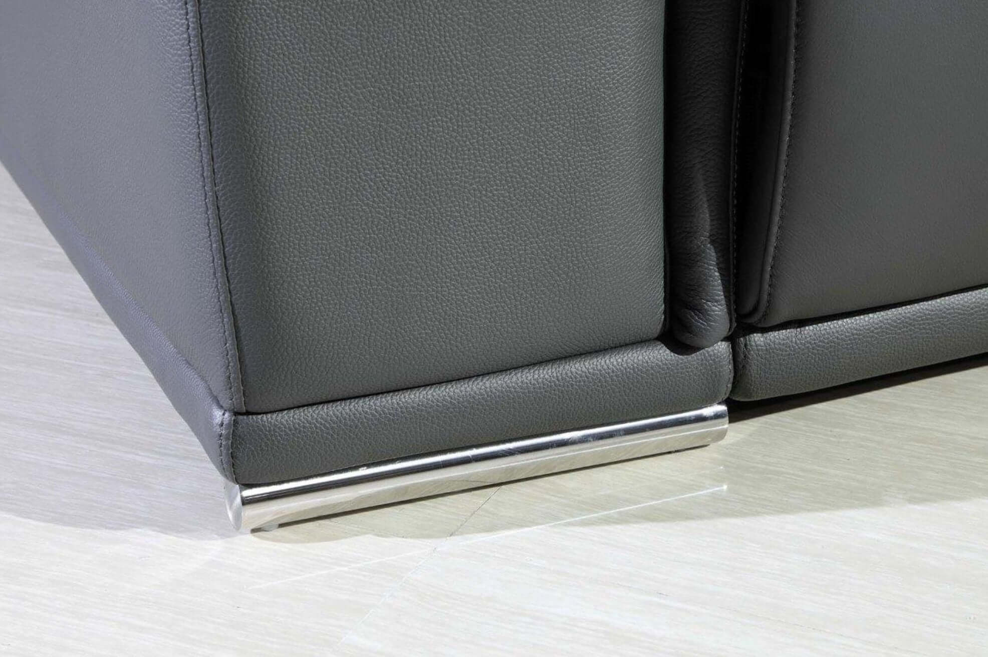 Italian Leather Power-Reclining Corner Sectional Sofa (Various Size and Colors)