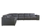 Italian Leather Power-Reclining Corner Sectional Sofa (Various Size and Colors)