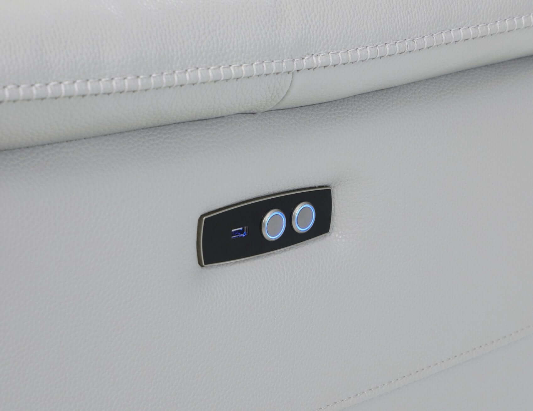 Italian Leather Power-Reclining Corner Sectional Sofa (Various Size and Colors)