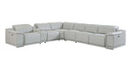 Italian Leather Power-Reclining Corner Sectional Sofa (Various Size and Colors)