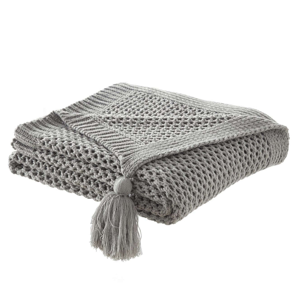 Knitted Acrylic Throw Blanket 50' X 60' (7 Colors)