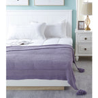 Knitted Acrylic Throw Blanket 50' X 60' (7 Colors)