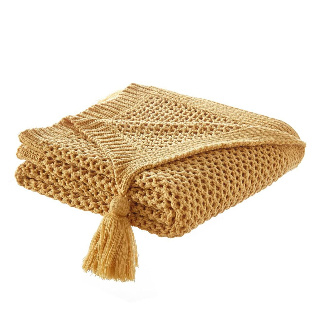 Knitted Acrylic Throw Blanket 50' X 60' (7 Colors)