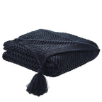 Knitted Acrylic Throw Blanket 50' X 60' (7 Colors)