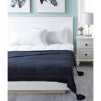 Knitted Acrylic Throw Blanket 50' X 60' (7 Colors)