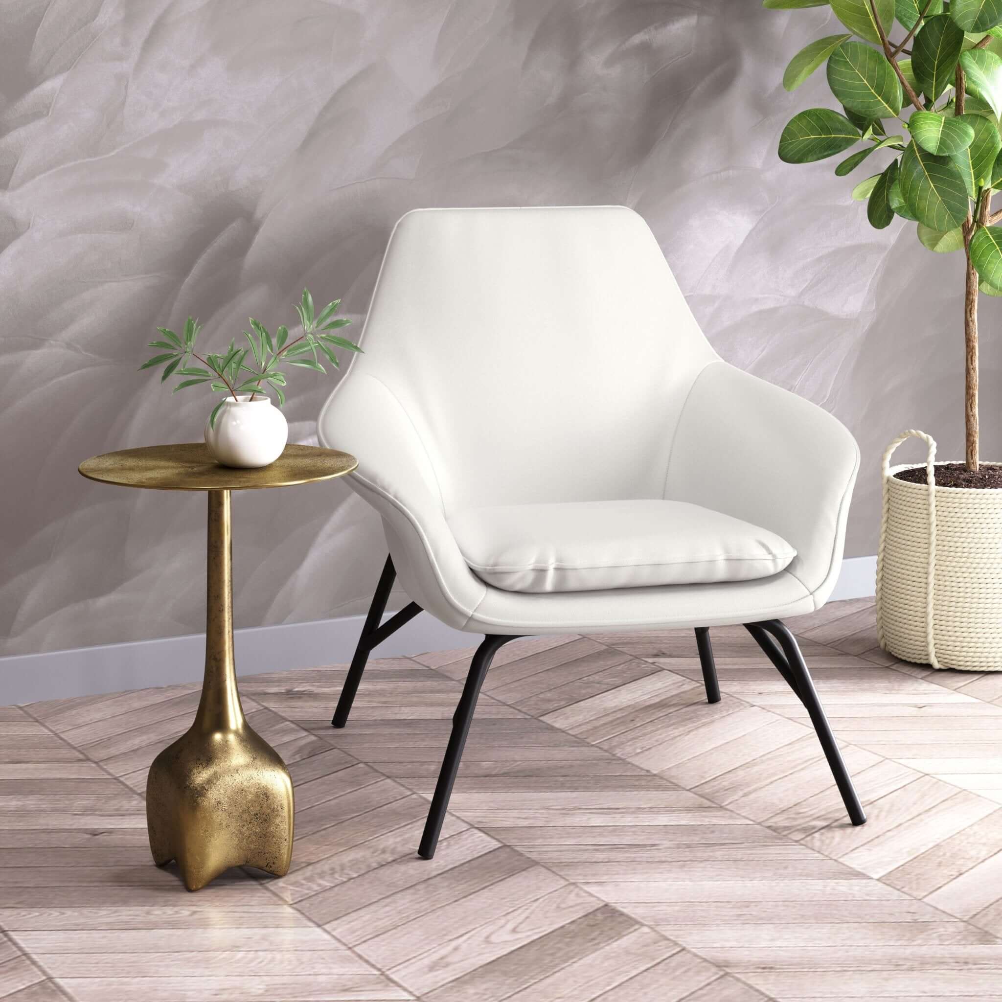 Lexi Round Top Brass Finish Metal Accent End Table 13