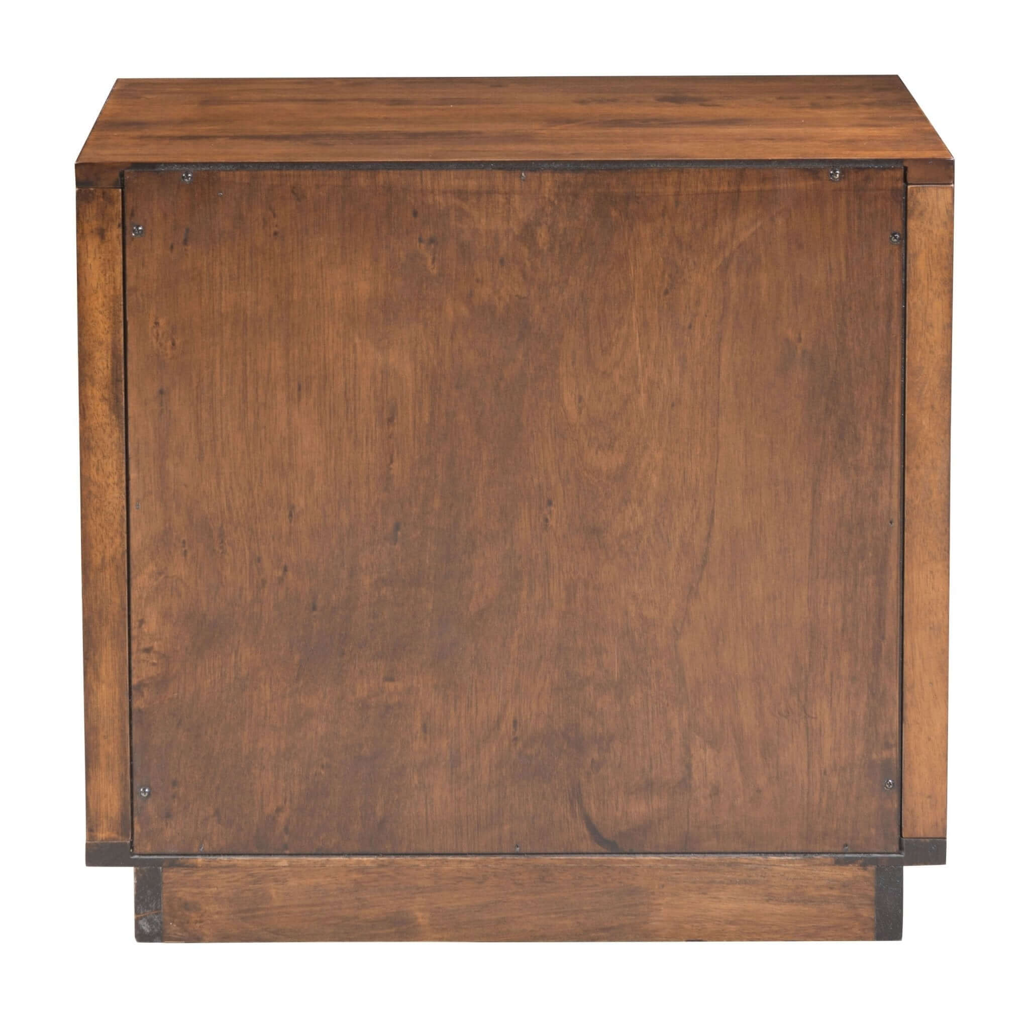 Linea Walnut Finish Rubberwood Slatted Nightstand 24