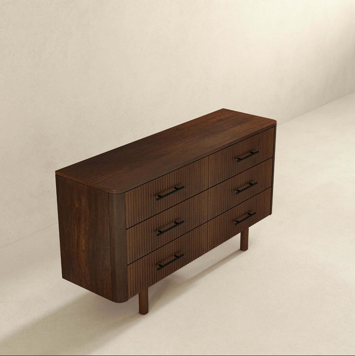 Logan Solid Wood 6 Drawer Dresser (55)