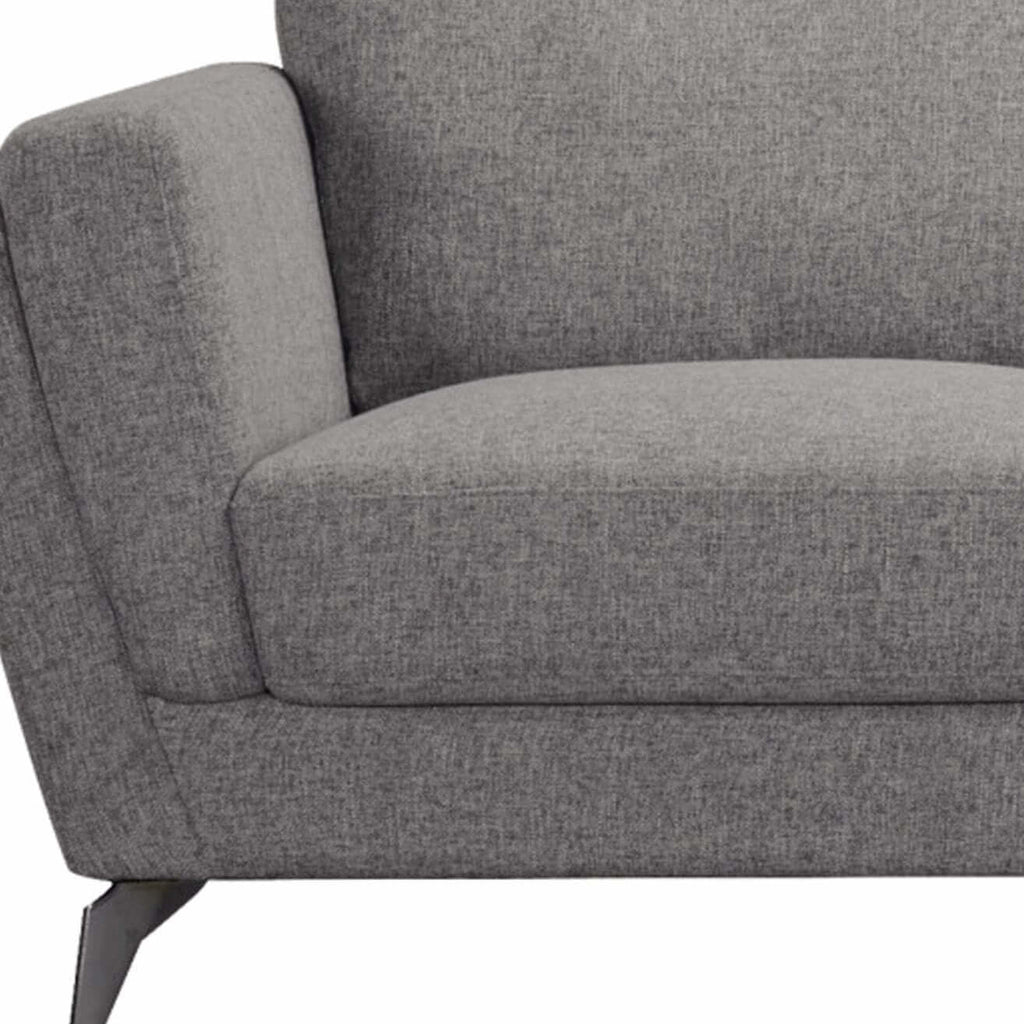 Beckett Gray Fabric Right-Facing Chaise Sofa Sectional 98