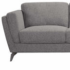 Beckett Gray Fabric Right-Facing Chaise Sofa Sectional 98