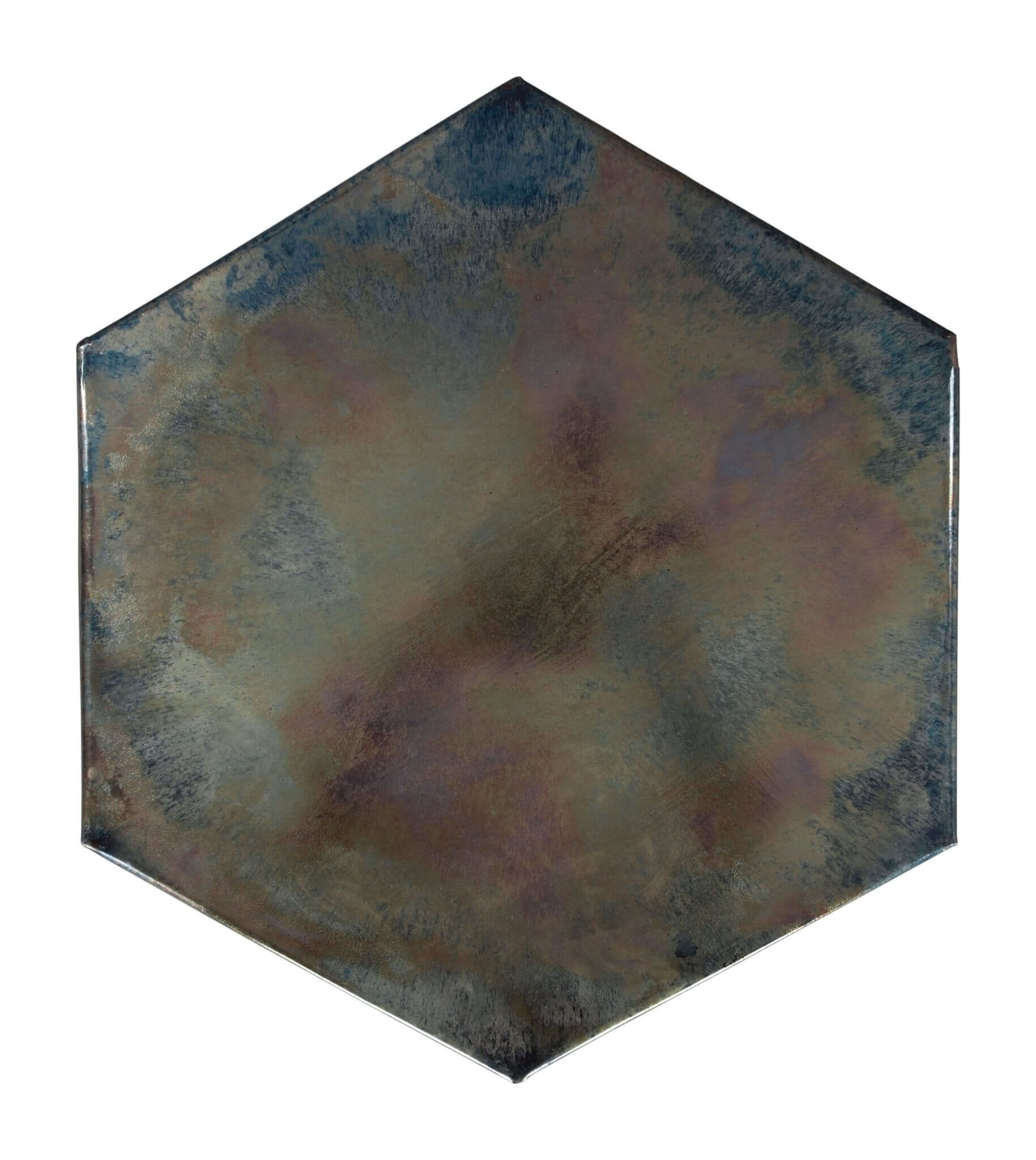 Mikah Hexagonal Multicolor Iron Accent End Table 20