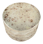 Pam Antique Beige Iron Accent Table 22