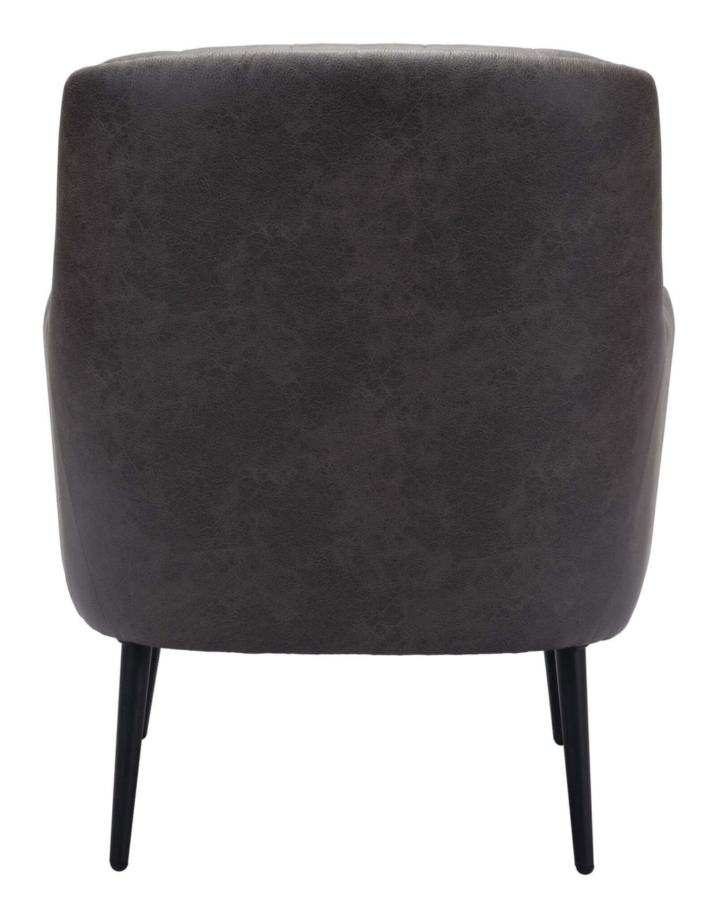 Tasmania MCM Button-Tufted Faux Leather Armchair (3 Colors)