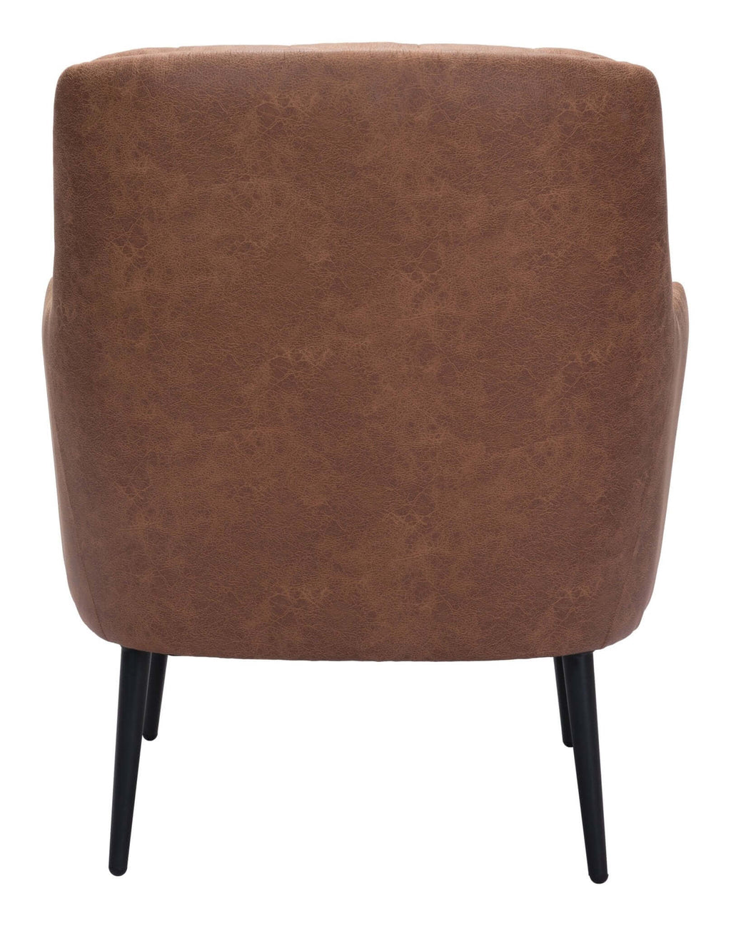 Tasmania MCM Button-Tufted Faux Leather Armchair (3 Colors)