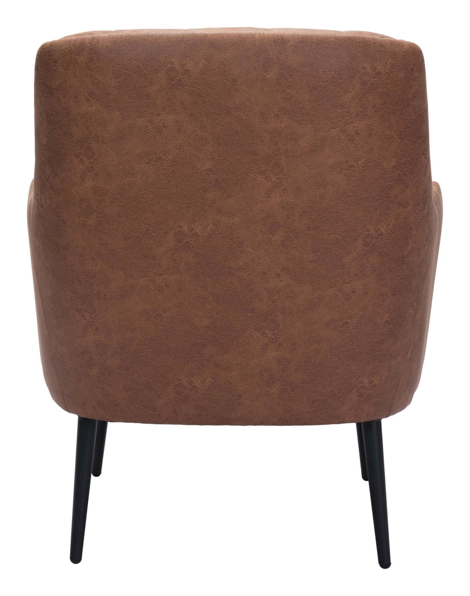 Tasmania MCM Button-Tufted Faux Leather Armchair (3 Colors)