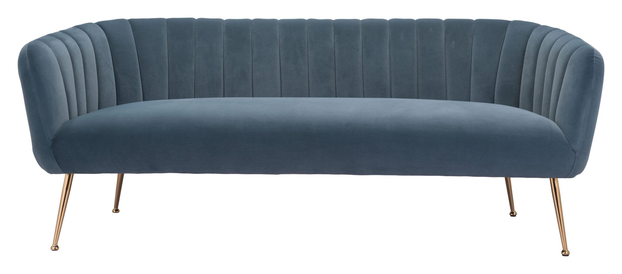 Deco Channel Tufted Sofa Loveseat (2 Colors) 70”
