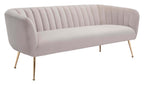 Deco Channel Tufted Sofa Loveseat (2 Colors) 70”