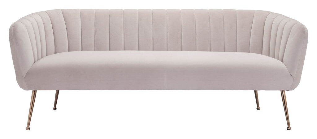 Deco Channel Tufted Sofa Loveseat (2 Colors) 70”