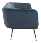 Deco Channel Tufted Sofa Loveseat (2 Colors) 70”