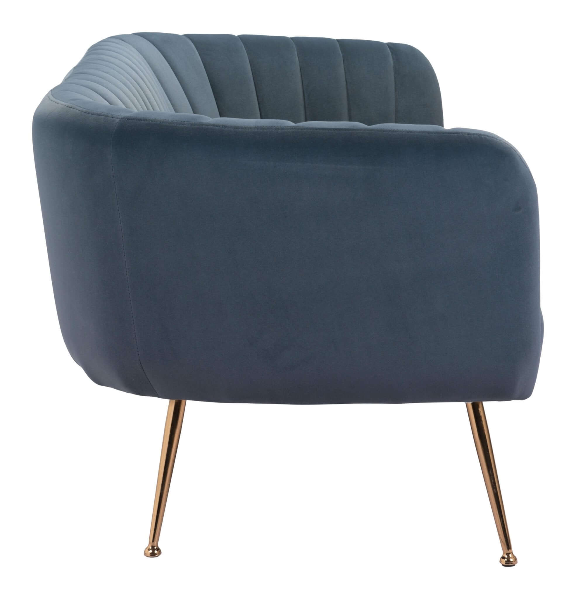 Deco Channel Tufted Sofa Loveseat (2 Colors) 70”