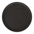 Watson Round Black Mango Wood Accent End Table 16