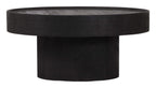 Watson Round Black Mango Wood Coffee Table 28